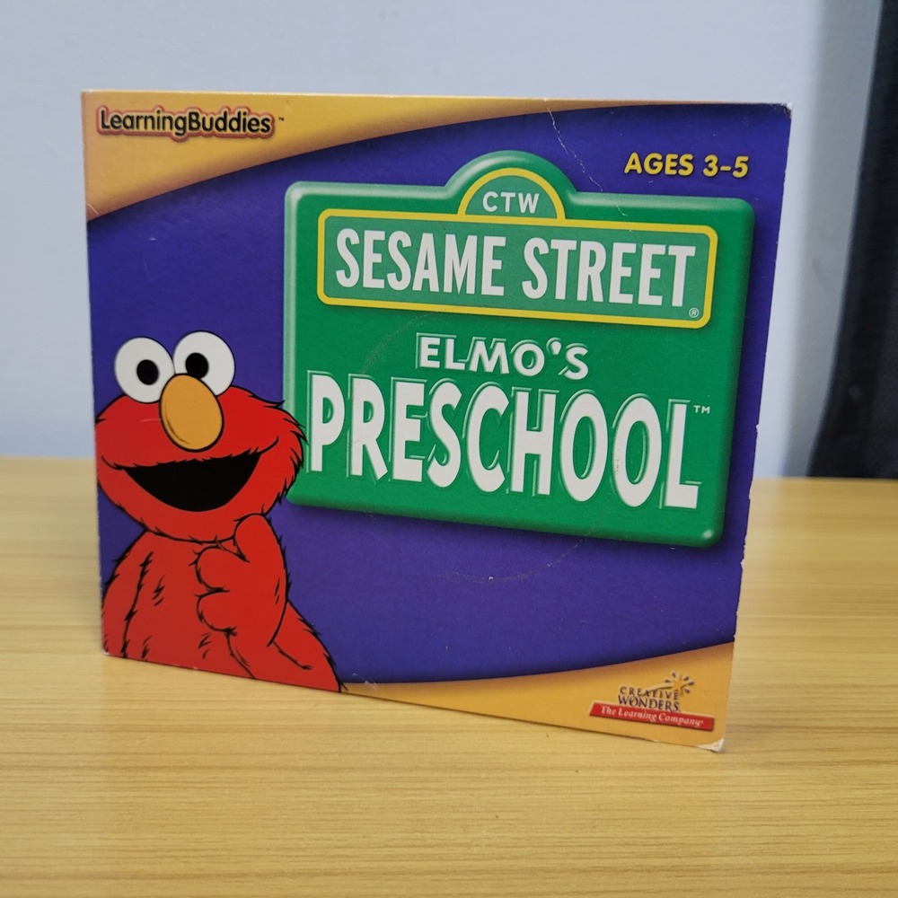 Sesame Street: Elmo's Preschool PC CD-ROM Learning Buddies 1999